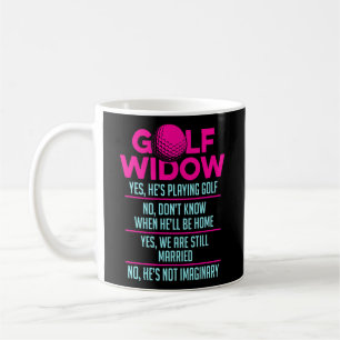Mug Femme veuve de golf toujours marié Golfer Funny