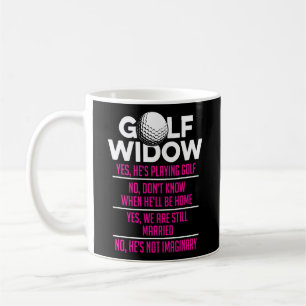 Mug Femme veuve de golf toujours marié Golfer Funny