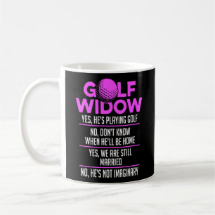 Mug Femme veuve de golf toujours marié Golfer Funny