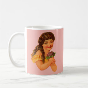 Mug Femme victorienne tenant des violons