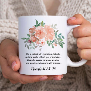 Mug Femme Virtuelle   Proverbes 31 Bible Verse Faith