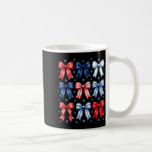 Mug Femmes 4 juillet coquette ruban rouge blanc