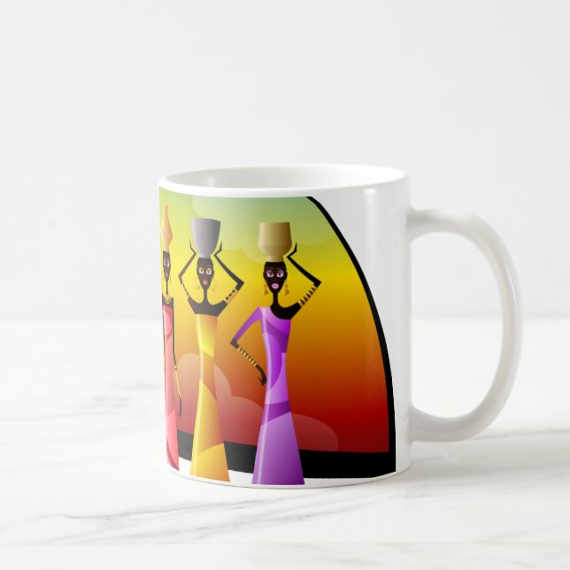 Mug Femmes africaines avec poterie sur la tête (Droite)
