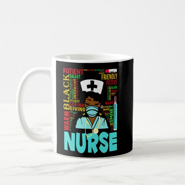 Mug Femmes afro-américaines Black Nurse Black History  (Gauche)