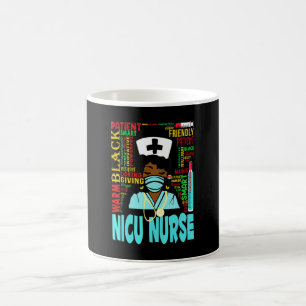 Mug Femmes Afro-Américaines Infirmière Noire en Unité 