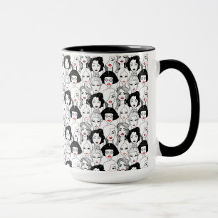 Mug Femmes avec le motif de rouge à lèvres