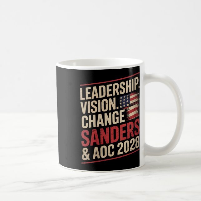 Mug Femmes Bernie Sanders Et Aoc 2028 Pour Président C (Droite)