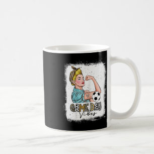 Mug Femmes blanchies journée de match de football Vibe