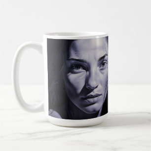 Mug Femmes "Bleues Brianna" Au Charbon