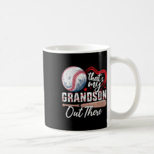 Mug Femmes C'est mon petit-fils là-bas Baseball Grand-