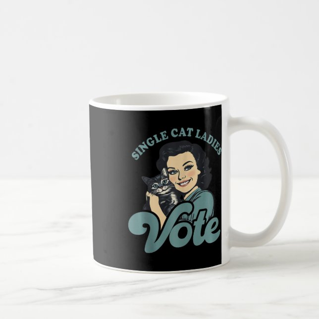 Mug Femmes chats sans enfants Vote Kamala Harris 2024  (Droite)