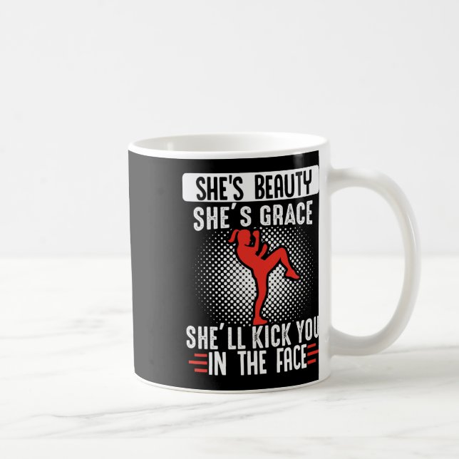 Mug Femmes drôles d'arts martiaux Muay Thai  (Droite)