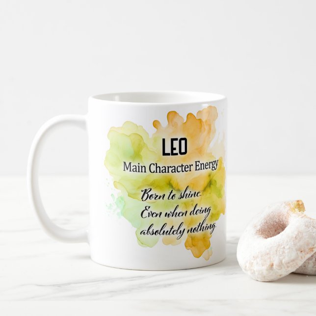 Mug Femmes du zodiaque, Lion (Avec donut)