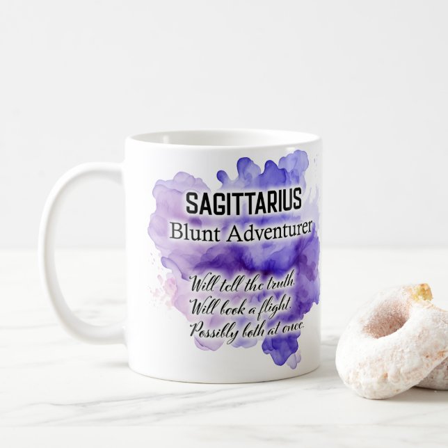 Mug Femmes du zodiaque, Sagittaire (Avec donut)