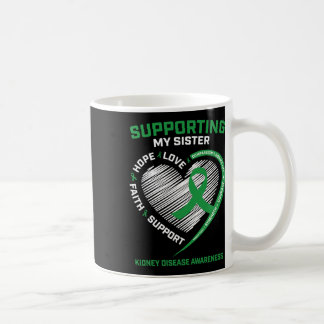 Mug Femmes Enfants Soeur verte Sensibilisation à la ma