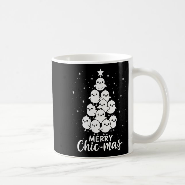 Mug Femmes Joyeux Chic-mas Jolies Filles Sapin de Noël (Droite)