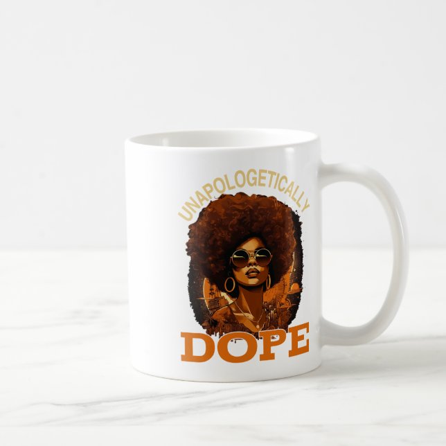 Mug Femmes noires Drogue sans apologisme JunetDix Noir (Droite)