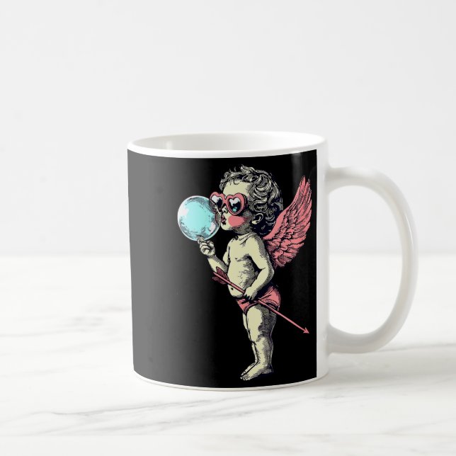 Mug Femmes Rétro Cupidon Saint-Valentin Jour Mignon Vi (Droite)