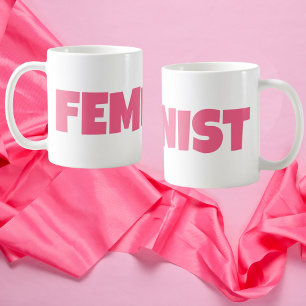 Mug Femmes roses Autonomisation Féminisme Moderne Fémi