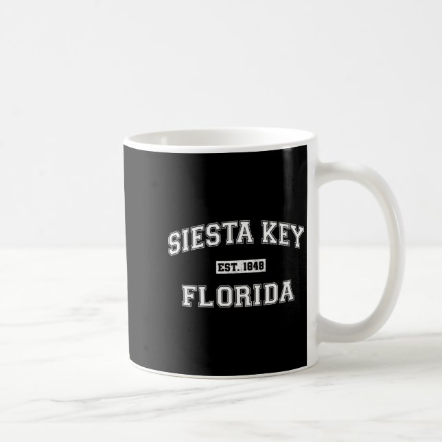 Mug Femmes Siesta Key Floride Rétro Style Varsity (Droite)