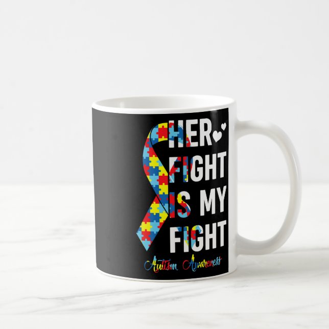 Mug Femmes Son combat est mon combat Sensibilisation s (Droite)