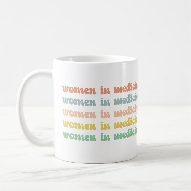 Mug Femmes sur mesure en médecine Rétro future infirmi (Gauche)