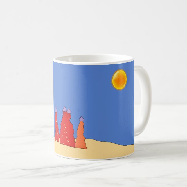 Mug Femmes transportant de l'eau dans le désert de Tha (Devant droit)