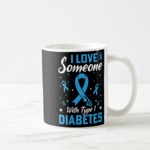 Mug Femmes Type 1 Diabète Aimer Diabète juvénile Bleu