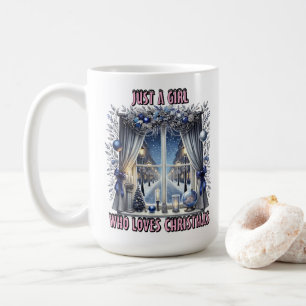 Mug Fenêtre de Noël Charmant Avec Vue Sur Neige
