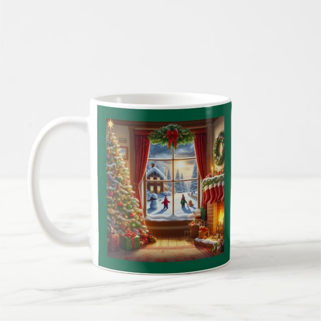 Mug Fenêtre de Noël cosy (Gauche)