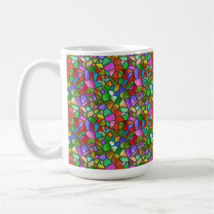 Mug Fenêtre de verre coloré abstrait
