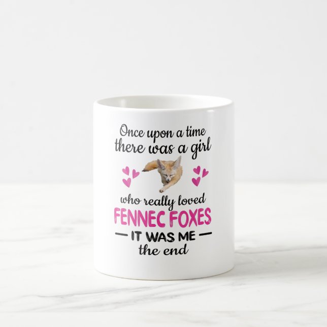 Mug Fennec Fox Lover Cute Animal Fennec Foxes Girl (Centre)