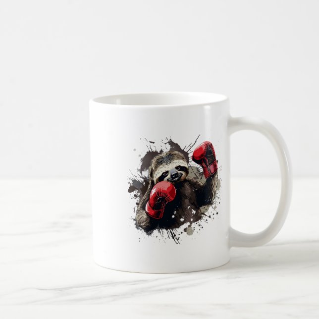 Mug Fente De Boxe Avec Gants De Boxe Kickboxing Funny  (Droite)