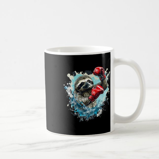 Mug Fente De Boxe Avec Gants De Boxe Kickboxing Funny  (Droite)