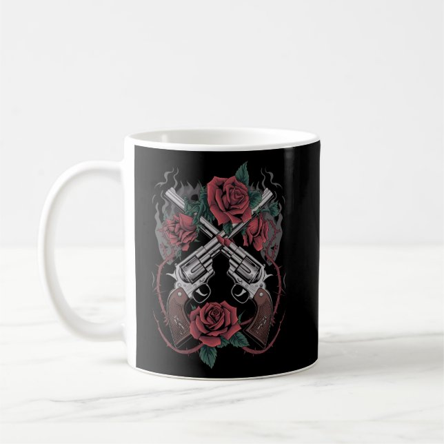 Mug Fer et fleur : Le Rose révolutionnaire Tee (Gauche)
