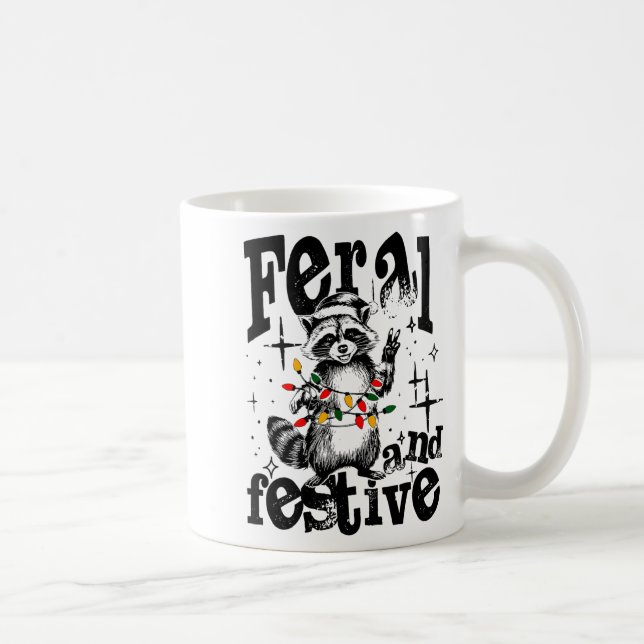 Mug Feral But Festive, Overstimulated But Festive  (Droite)