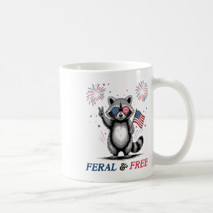 Mug Féral et libre drôle de raton laveur Usa Féral mai