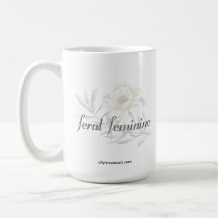 Mug Féral Féminin — Typographie Botanique Douce
