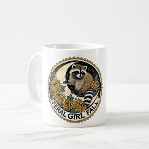 Mug Feral Girl Fall Raccoon
