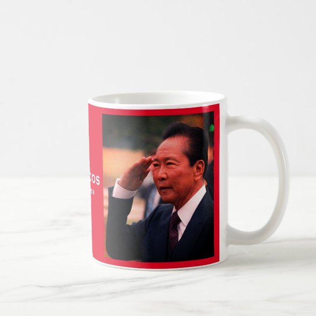 Mug Ferdinand Marcos, Dixième Président des Philippine (Droite)