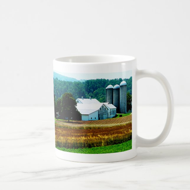 Mug Ferme avec Silos blancs (Droite)