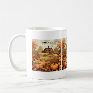 Mug Ferme citrouille automne récolte Thanksgiving