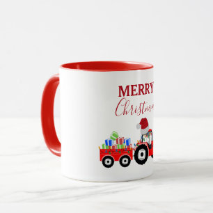 Mug Ferme de camions Red Christmas Truck