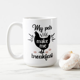 Mug Ferme de poulets mignons œufs frais Pays agriculte