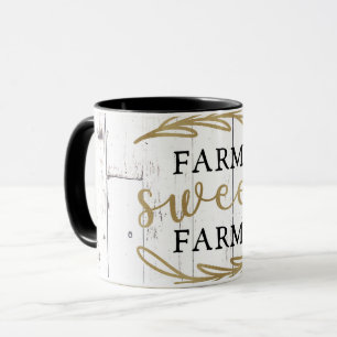 Mug Ferme Douce Ferme Bois Blanc Ferme de Campagne