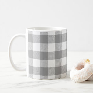 Mug Ferme Gris Buffalo Check Plaid Rustique