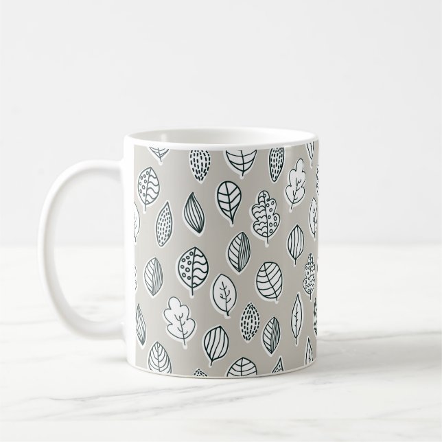 Mug Ferme Maison de Campagne Rustique Bleu Brun Clair  (Gauche)