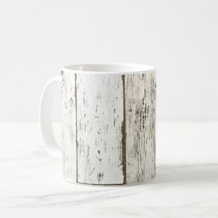Mug ferme rustique grange beige gris blanc bois