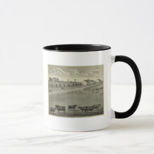 Mug Ferme stock Clover Cliff, comté de Chase, Kansas