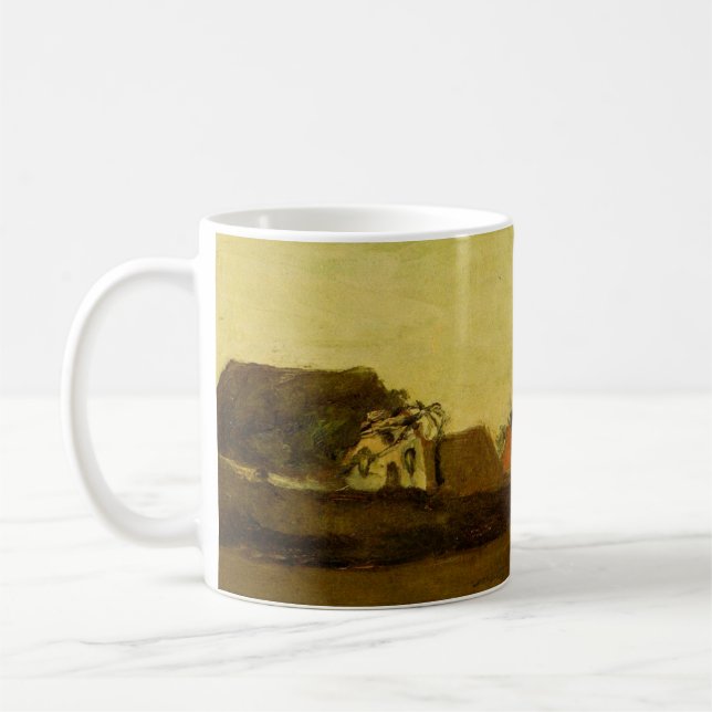 Mug Fermes à Loosduinen La Haye par Vincent van Gogh (Gauche)